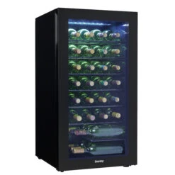 Danby Freestanding 7-Shelf Wine Cooler - LED - 36 Bottles - Black -Cheap My Cook Nest Store 00805055b L