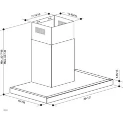 Broan 30-in Stainless Steel With Black Glass Convertible Wall-Mounted T-Style Chimmey Range Hood -Cheap My Cook Nest Store 09095134e L