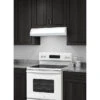 Broan BXT Series 30-Inch, 4-Way Convertible Under-Cabinet Range Hood, 270 Max Blower CFM, White