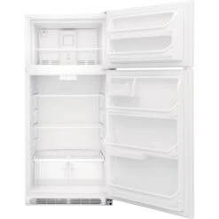 Frigidaire Reversible Swing Door Pocket Handle Top-Freezer Fridge - 18-cu Ft - 30-in - White -Cheap My Cook Nest Store 10355212b L