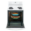 Frigidaire Electric Self-Cleaning Range - 30-in - 4 Burners - 5.3-cu Ft - White