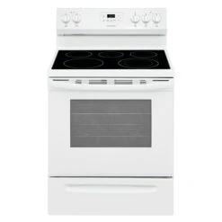 Frigidaire White Freestanding Electric Range - 5 Burner Ceramic Glass Cooktop - CSA Listed - 5.3-cu Ft -Cheap My Cook Nest Store 10355495 L
