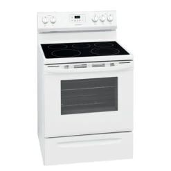 Frigidaire White Freestanding Electric Range - 5 Burner Ceramic Glass Cooktop - CSA Listed - 5.3-cu Ft -Cheap My Cook Nest Store 10355495b L