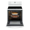 Frigidaire White Freestanding Electric Range - 5 Burner Ceramic Glass Cooktop - CSA Listed - 5.3-cu Ft