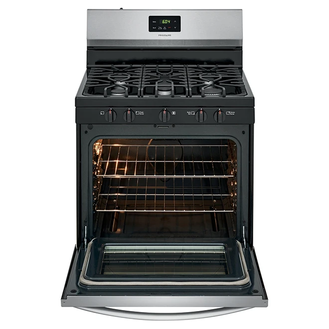 Frigidaire Freestanding Gas Range - 30-in - 5.0-cu Ft - Stainless Steel 4 Frigidaire Freestanding Gas Range - 30-in - 5.0-cu Ft - Stainless Steel - Image 4