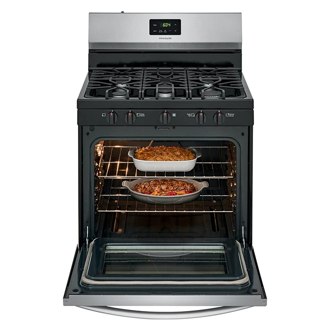 Frigidaire Freestanding Gas Range - 30-in - 5.0-cu Ft - Stainless Steel 2 Frigidaire Freestanding Gas Range - 30-in - 5.0-cu Ft - Stainless Steel - Image 2