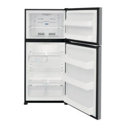 Frigidaire Top-Freezer Refrigerator - Reversible Self-Closing Doors - 30-in - 18-cu Ft - Stainless Steel -Cheap My Cook Nest Store 10355510c L