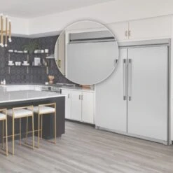 Frigidaire 79-in Refrigerator Flat Dual Trim Kit - Stainless Steel