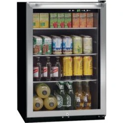 Frigidaire 4.6-cu Ft Freestanding Beverage Cooler - 138 Cans - Stainless Steel