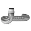 Imperial Flexible Duct - 4-in Dia. X 6-ft L - Aluminum - Non-Insulated