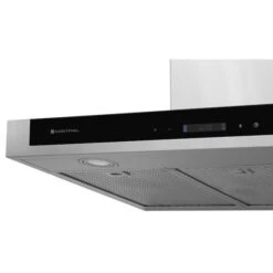 MISTRAL 30-in Stainless Steel And Vitrified Black Glass Ducted Wall-Mounted Range Hood -Cheap My Cook Nest Store 16505023b L