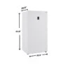 Midea 33-in Convertible Upright Freezer - White - 17-cu Ft