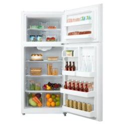 Midea 18 Cu Ft White Upper-Freezer Refrigerator -Cheap My Cook Nest Store 21615048b L