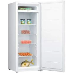 Midea White 7-cu Ft Garage-Ready Upright Freezer -Cheap My Cook Nest Store 21615051c L