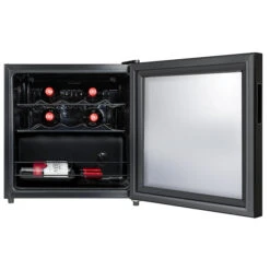 Midea 14 Bottles Cooler Wine - Metal 20.9-in X 18.8-in X 19.4-in Black -Cheap My Cook Nest Store 21615055b L
