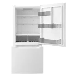 Midea 30-in Bottom Freezer Refrigerator - 18.7-cu. Ft. - White - LED Lighting -Cheap My Cook Nest Store 21615073d L