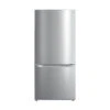 Midea 30-in Bottom Freezer Refrigerator - 18.7-cu. Ft. - Stainless Steel - LED Lighting