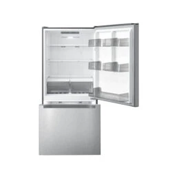 Midea 30-in Bottom Freezer Refrigerator - 18.7-cu. Ft. - Stainless Steel - LED Lighting -Cheap My Cook Nest Store 21615074d L