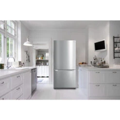 Midea 30-in Bottom Freezer Refrigerator - 18.7-cu. Ft. - Stainless Steel - LED Lighting -Cheap My Cook Nest Store 21615074e L