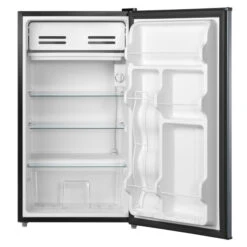 Midea 3.3-cu Ft Standard-Depth Freestanding Mini Fridge With Freezer Compartment (Stainless Look) -Cheap My Cook Nest Store 21615075c L