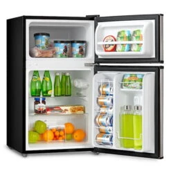 Midea Mini Refrigerator With Top Freezer 3.1-cu.ft. Stainless Steel -Cheap My Cook Nest Store 21615077c L