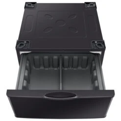 Samsung Pedestal Washer/Dryer - 27'' - Black Stainless Steel