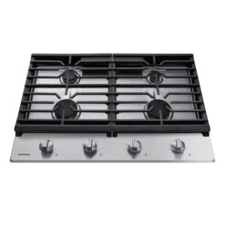 Samsung Gas Cooktop With 4 Burners - 45,000 BTU - 30-in - Stainless Steel