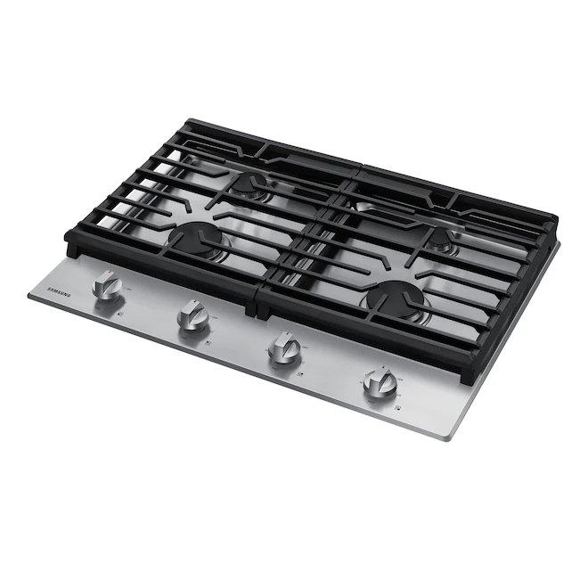 Samsung Gas Cooktop With 4 Burners - 45,000 BTU - 30-in - Stainless Steel 3 Samsung Gas Cooktop With 4 Burners - 45,000 BTU - 30-in - Stainless Steel - Image 3