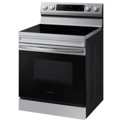 Samsung Free-Standing Electric Range With Ceramic Glass Cooktop And Wi-Fi Connectivity - 6.3 Cu Ft - Stainless Steel