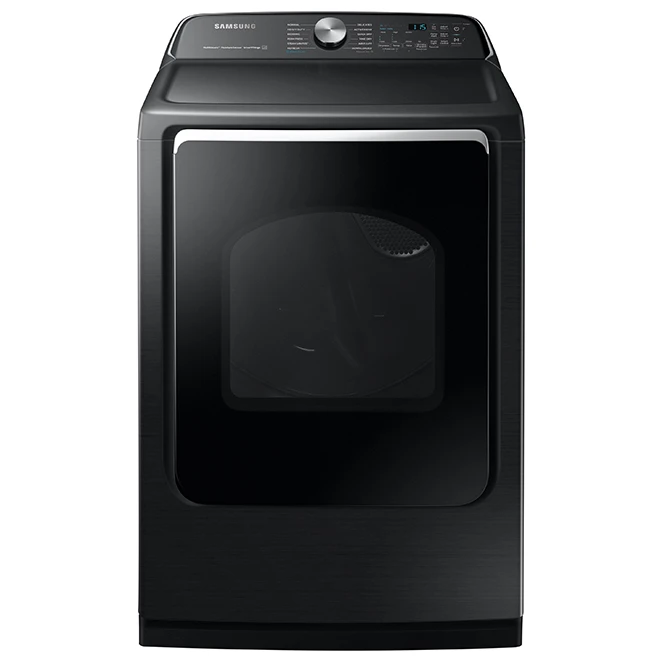 Samsung 7.4-cu Ft Reversible Side Swing Door Four-Way Venting Electric Dryer (Black Stainless) Energy Star Certified 1 Samsung 7.4-cu Ft Reversible Side Swing Door Four-Way Venting Electric Dryer (Black Stainless) Energy Star Certified