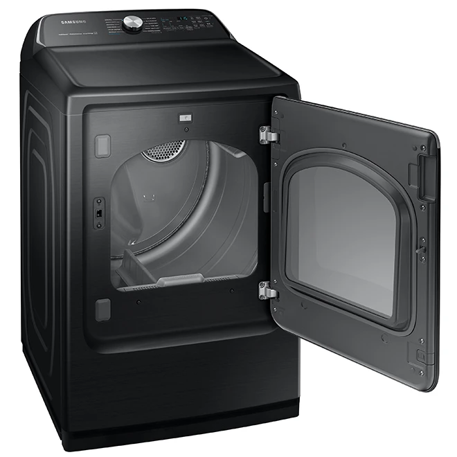 Samsung 7.4-cu Ft Reversible Side Swing Door Four-Way Venting Electric Dryer (Black Stainless) Energy Star Certified 5 Samsung 7.4-cu Ft Reversible Side Swing Door Four-Way Venting Electric Dryer (Black Stainless) Energy Star Certified - Image 5