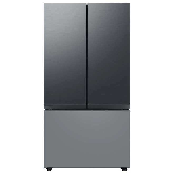 Samsung Bespoke Upper Panel For 3-Door Refrigerator - Stainless Steel - Matte Black 2 Samsung Bespoke Upper Panel For 3-Door Refrigerator - Stainless Steel - Matte Black - Image 2