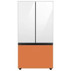 Samsung Bespoke Freezer Drawer Panel For 3-Door Refrigerator - Glass - Clementine - 35.63 X 23.5 X 1.13-in -Cheap My Cook Nest Store 22945451c L