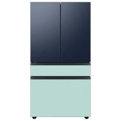 Samsung Bespoke Upper Panel For 4-Door Refrigerator - Stainless Steel - Navy Blue - 17.63 X 35.5 X 0.75-in -Cheap My Cook Nest Store 22945461c L