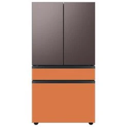 Samsung Bespoke Freezer Drawer Panel For 4-Door Refrigerator - Glass - Clementine - 35.63 X 22.25 X 1.25-in -Cheap My Cook Nest Store 22945465b L