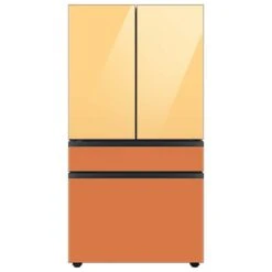 Samsung Bespoke Upper Panel For 4-Door Refrigerator - Glass - Sunrise Yellow - 17,63 X 35,5 X 0,75-in