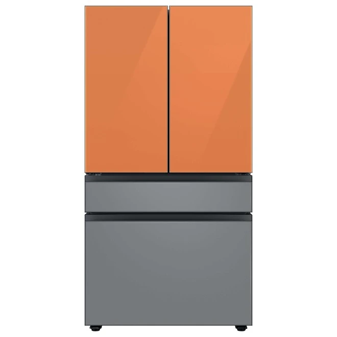 Samsung Bespoke Upper Panel For 4-Door Refrigerator - Glass - Clementine - 17.63 X 35.5 X 0.75-in 4 Samsung Bespoke Upper Panel For 4-Door Refrigerator - Glass - Clementine - 17.63 X 35.5 X 0.75-in - Image 4