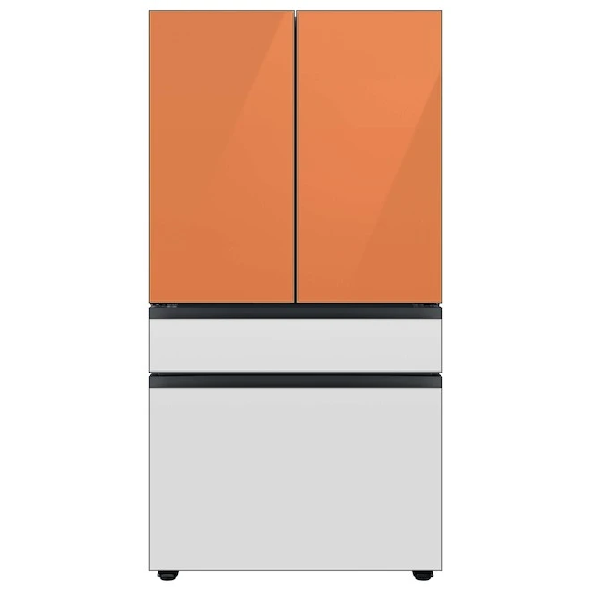Samsung Bespoke Upper Panel For 4-Door Refrigerator - Glass - Clementine - 17.63 X 35.5 X 0.75-in 3 Samsung Bespoke Upper Panel For 4-Door Refrigerator - Glass - Clementine - 17.63 X 35.5 X 0.75-in - Image 3