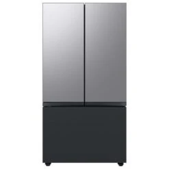 Samsung Bespoke Bottom Drawer Panel For 3-Door Refrigerator - Stainless Steel - Matte Black