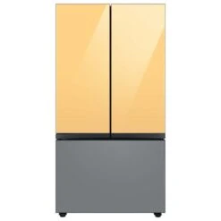Samsung Bespoke Upper Panel For 3-Door Refrigerator - Glass - Sunrise Yellow -Cheap My Cook Nest Store 22945489d L