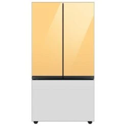 Samsung Bespoke Upper Panel For 3-Door Refrigerator - Glass - Sunrise Yellow -Cheap My Cook Nest Store 22945489e L