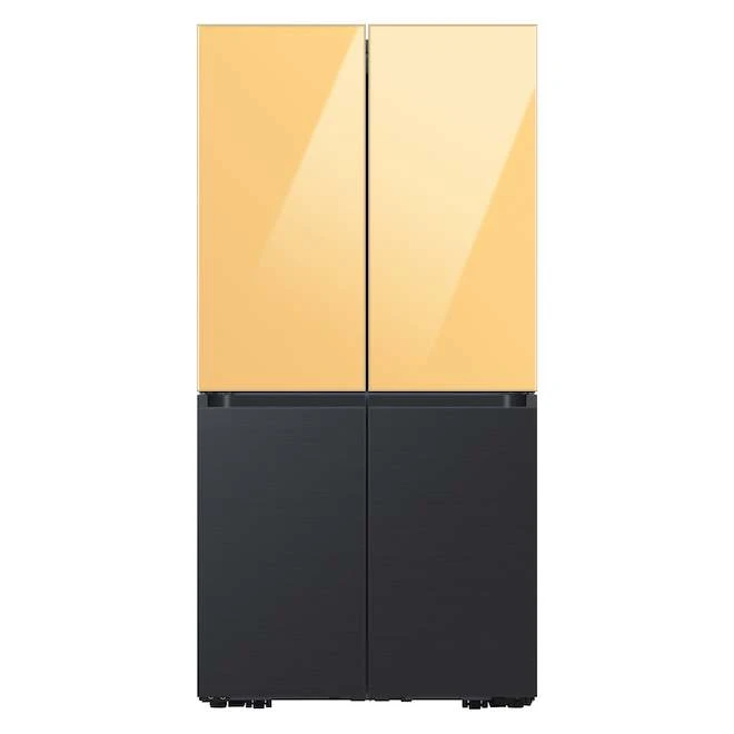 Samsung Bespoke Top Door Panel For 4-Door Flex Refrigerator - Glass - Sunrise Yellow 4 Samsung Bespoke Top Door Panel For 4-Door Flex Refrigerator - Glass - Sunrise Yellow - Image 4