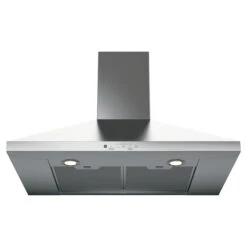 GE Wall-Mounted Chimney-Style Range Hood - 2 Filters - 4 Fan Speeds - 30-in - Stainless Steel