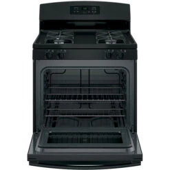 GE Appliances Freestanding Gas Range - 30-in - 5.0 Cu. Ft. - Black - Electronic Control -Cheap My Cook Nest Store 23085453b L