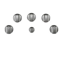 GE Café Cooktop Control Knobs - Brushed Stainless Steel - 6-Pieces -Cheap My Cook Nest Store 23085511 L