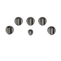 GE Café Gas Cooktop Control Knobs - Brushed Black - Set Of 6 -Cheap My Cook Nest Store 23085512 L