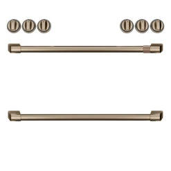 GE Café Kitchen Range Brushed Bronze Knobs And Handles