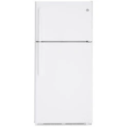 GE Top-Freezer Refrigerator - LED Lighting - 18.0-cu Ft - White