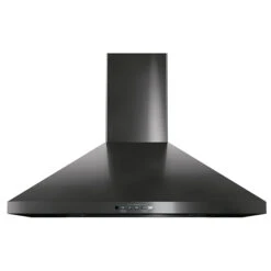 GE Range Hood - Black Stainless Steel - Chimney Style - 30-in W X 9 3/4-in H X 18 1/2-in D -Cheap My Cook Nest Store 23085620 L