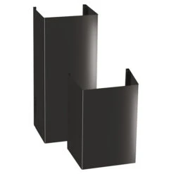 GE Range Hood - Black Stainless Steel - Chimney Style - 30-in W X 9 3/4-in H X 18 1/2-in D -Cheap My Cook Nest Store 23085620e L